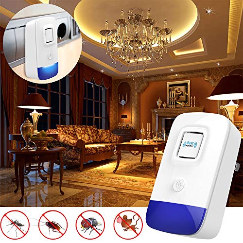 U-miss Ultrasonic Pest Repeller Plug in Pest Control - Mice Repellent & Rat Repellent in Pest Repellent - Bug Repellent for Ant,Mosquito,Mice,Flea,Fly,Spider,Roach,Rat -(6 Pack)