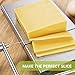 MECKILY Cheese Slicer, Wires Stainless Steel Food Slicer Cheese Cutter Butter Cutter with Accurate Size Scale, Four Replaceable Serving Wires for Hard