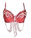 Night lions fashion Hallowmas Christmas Hand-made Sequin Beaded Party Lartin Belly Dance Bra Top