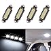 LEDKINGDOMUS 578 Led Bulb, 4Pcs 42mm Festoon White Led Bulbs 5050 Chipsets 4SMD Canbus Error Free Interior Dome Map Lights 211 212-2 569 (White)