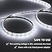 Ustellar Dimmable Waterproof LED Light Strip Kit, 300 Units SMD 2835 LEDs, 6000K Daylight White 12V LED Tape, Led Ribbon, 16.4ft/5m Lighting Strips with UL Listed Power Supply