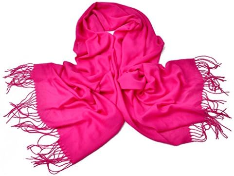 Melldci Women's Imitation Cashmere Warm Scarf &amp; Long Shawl Hot Pink