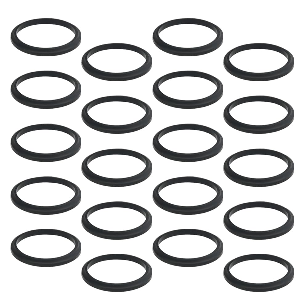 TOVOT 20PCS Waste Pipe Sealing Washers 32MM Rubber Sealing Rings Cone Washers for Plumbing (32 x 38 x 3.5mm)