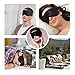 Sleeping Mask MYCARBON Silk Eye Mask Super Soft Sleep Mask Light Weight Eye Cover for Sleeping Blinders With Two Adjustable Straps Night Mask Block All Light Out for Women Men Kids to Sleep Travel Nap
