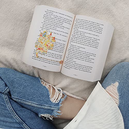 BLBMH Cute Metal Bookmarks for Women Book Lovers Cool Anime Kitsune Book Marks Unique Gifts Christmas Birthday -K4