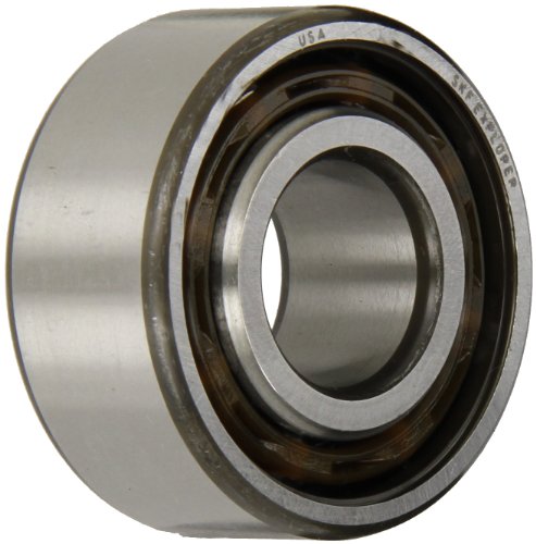 SKF 3204 ATN9 Double Row Ball Bearing, Converging Angle Design, ABEC 1 Precision, Open, Plastic Cage, Normal Clearance, 20mm Bore, 47mm OD, 13/16" Width, 14000 rpm Maximum Rotational Speed, 2700.0 pounds Static Load Capacity, 4500.00 pounds Dynamic Load Capacity