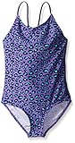 Kanu Surf Little Girls Shannon Leopard Print One Piece Swimsuit, Purple, 6