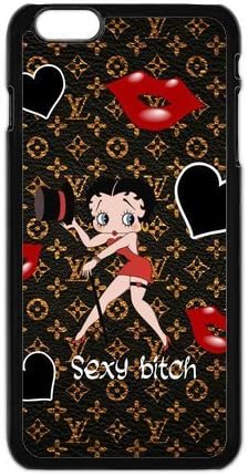 LeonardCustom Protective Hard Rubber Coated Cell Phone Cover Case for New iPhone 6S &amp; iPhone 6 (4.7"), Betty Boop -LCI6U1454