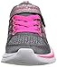Skechers Kids Swift Kicks Running Shoe, Charchaol/Neon Pink,11.5 M US Little Kid