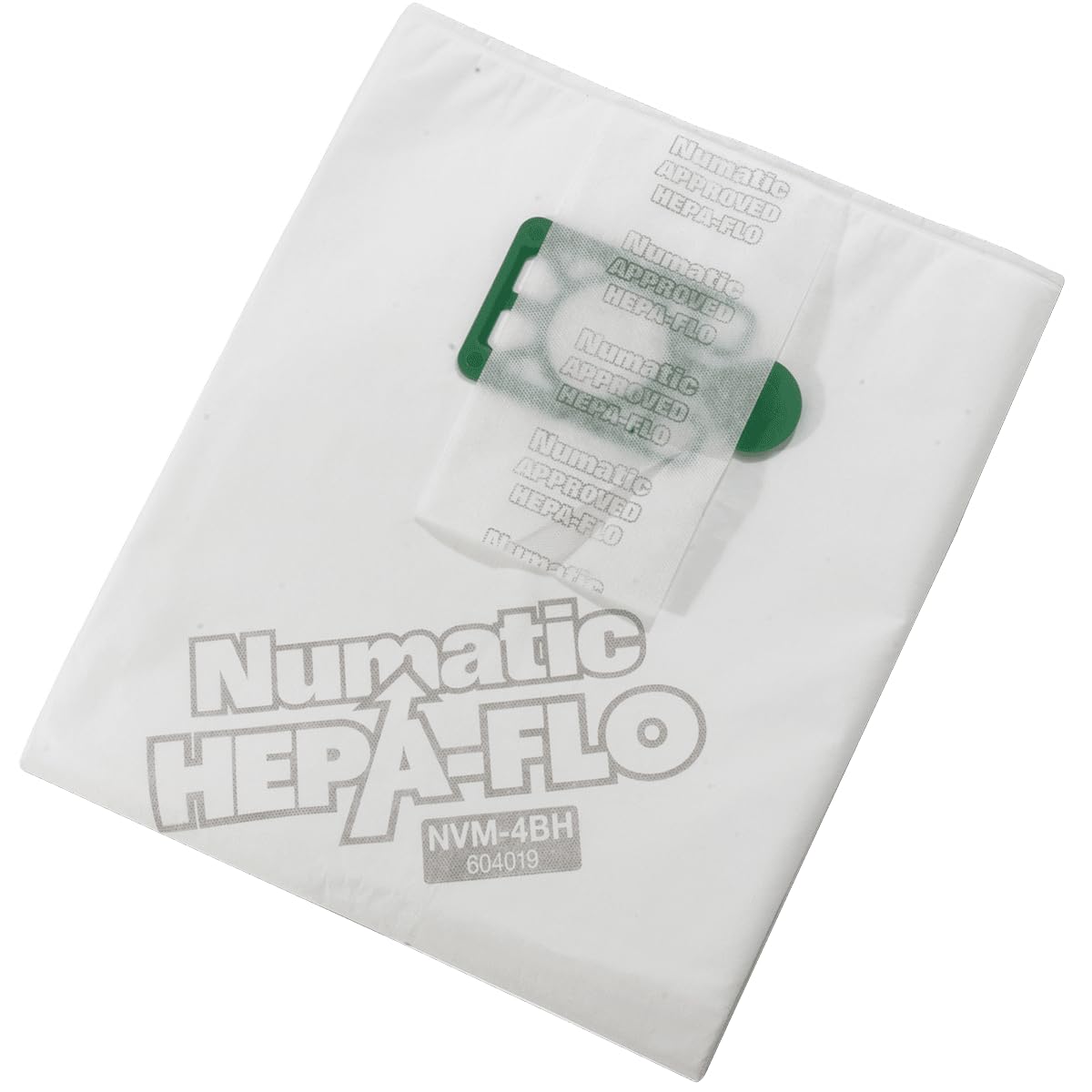 Numatic 604019 NVM-4BH SMS Hepaflo Dust Bags, Plastic