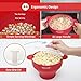 Microwave Air Popcorn Popper - Silicone Popcorn Maker Bowl for Home - Free of PVC & BPA - Healthy Instant Kernels Popping - Save on Popcorn Machine and Bags