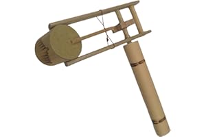 JCRBILW Bamboo Hand Rattle,Early Instrument,Musical Educational