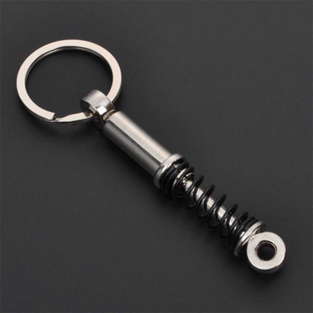 Suspension Coilover Car Keychain Black