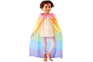 Sarah's Silks - Rainbow Cape for Kids Ages 3-8 | Montessori and Waldorf Toy Dress Up for Pretend Play | Birthday Gift for Boys and Girls