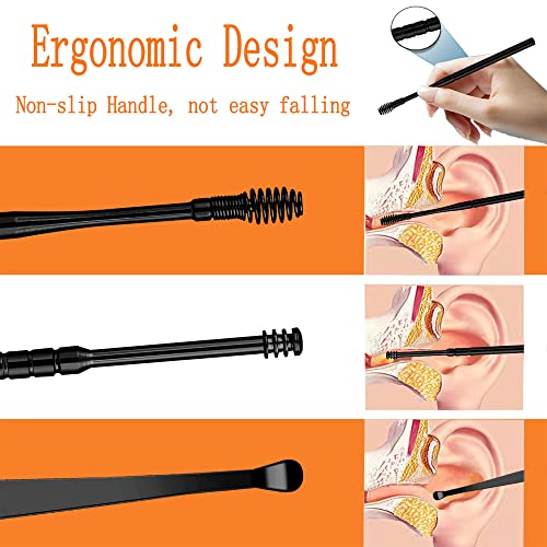 Ear Wax Removal Kit, Ear Pick Tools Earwax Removal 6in1 Ear Cleansing