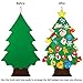 TOBEHIGHER Felt Christmas Tree - 3.12 FT 3D DIY Set for Kids with 34 Pieces of Ornament Decor, Wall Hanging Christmas Tree Decorations