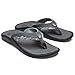 OLUKAI New Men's Ohana Koa Flip Flop Charcoal/Charcoal 11