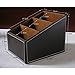 KINGFOM Remote Control Holder with 3 Compartments, Pu Leather Remote Caddy Desktop Organizer for TV, CD, Blu-Ray, Media Player, Heater Controllers and Cosmetics Office Supplies(Brown)