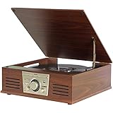 Vitrola Toca Discos De Vinil Sonata Stadio Bluetooth BT Mp3 Rádio Fm Com Conversor Digital Arena Aria Phoenix Ópera…