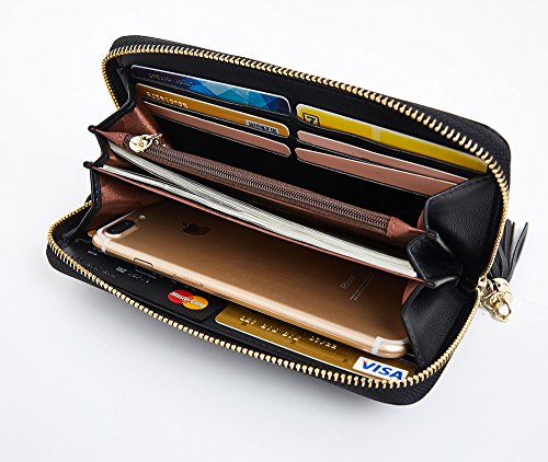 2 Cyanb+Wallets+Tassel+Bifold+Wristlet