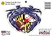 Raven Crab Football Maryland Crest 5x4 inches Sticker Decal die Cut Vinyl - Made in USA