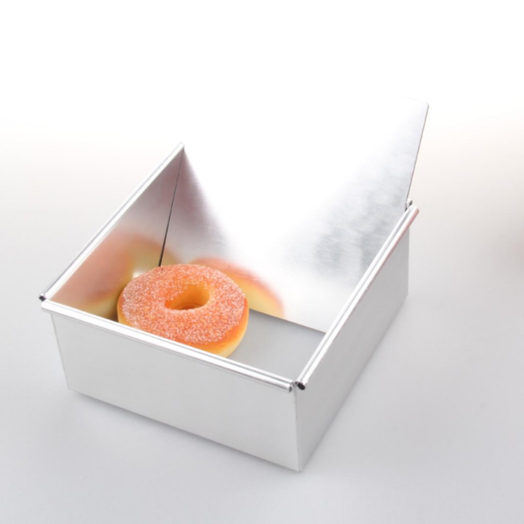 Flameer Square Professional Homemade Food Cake Pan Tin Chiffon Bakeware Aluminium Alloy - 5 inch