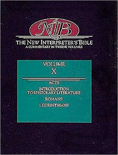 The New Interpreter S Bible Acts Introduction To Epistolary Literature Romans 1 Corinthians 10 Robert W Wall J Paul Sampley N T Wright 9780687278237 Amazon Com Books