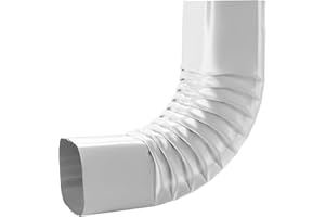 VEVOR Downspout Gutter Elbow, fits 3x4 Inch Style A L-Shaped, Interface Size 3.1x4.3 in / 78x108 mm, Aluminum Alloy 90 Degree