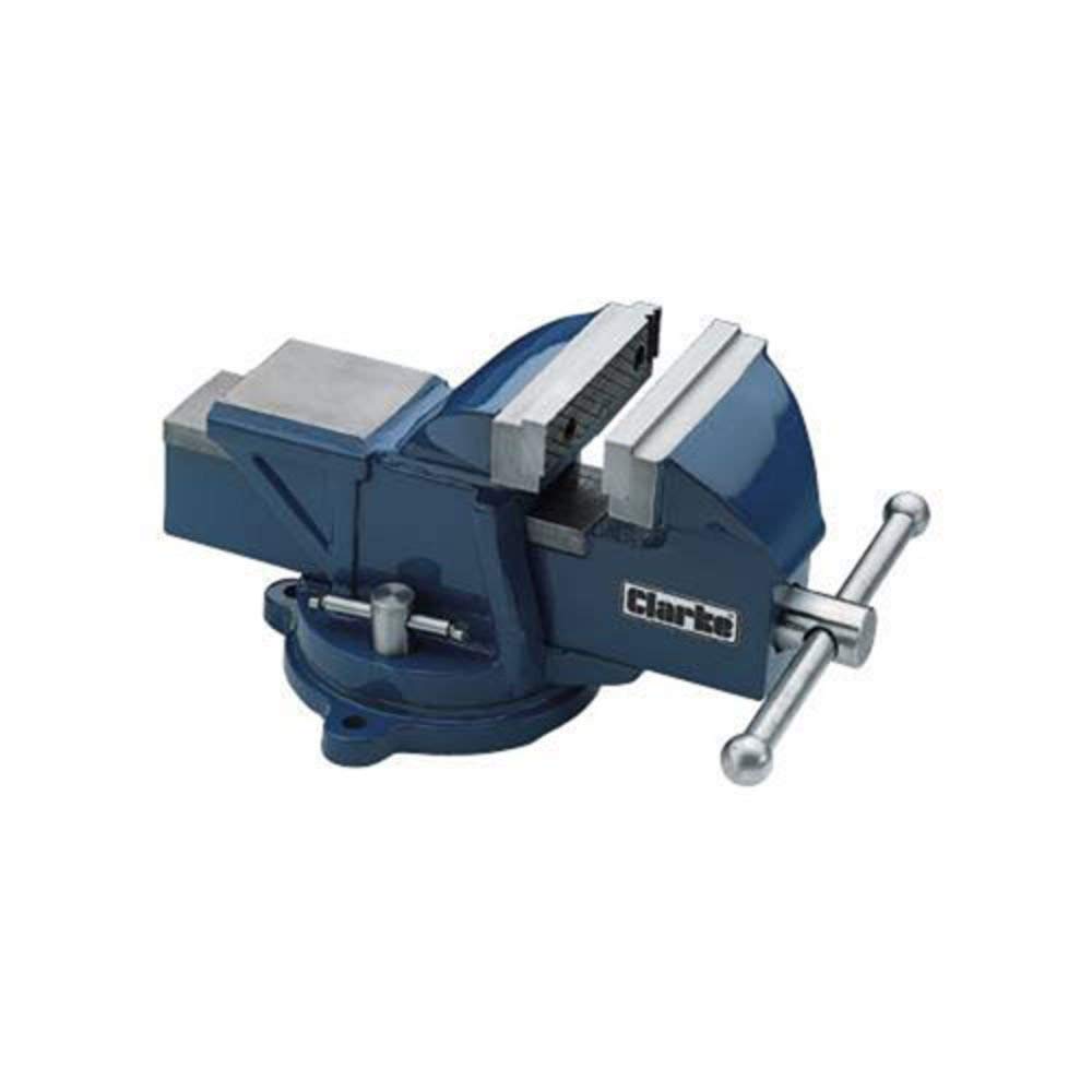 METALWORK SWIVEL BENCH VICE 4" 100mm BLUE