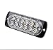 XTAUTO LED Warning Strobe Light Super Bright Amber White 12-LED Waterproof Warning Caution Emergency Construction Beacon Flash Caution Strobe Light Bar For Car Truck SUV Pickup 4-Pack
