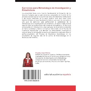 Ejercicios para Metodología de Investigación y Estadísticas: Fundamentos, Conceptos y Ejercicios (Spanish Edition)
