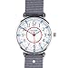 EasyRead Time Teacher Children's Watch, 12 & 24 Hour Time, Red, Blue, Grey Face / Grey Strap