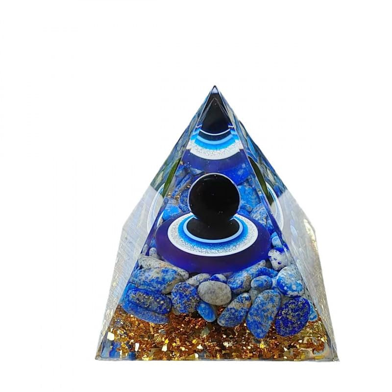 ycyingcheng Crystal Pyramid Stones Crystals, Healing Crystal Gifts Meditation Gifts Spiritual Gifts, Chakra Healing Crystals Pyramid Positive Energy Generator Orgonite Pyramid Protection, 6cm