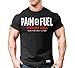 Monsta Clothing Co. Men's Bodybuilding (Pain is Fuel) Gym T-Shirt (G:BK-A:WT/RD) Black