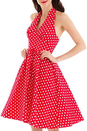 Vintage loves retro how to dress rockabilly polka dot collar dress REDDOT S