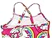 Cotrio Unicorn Swimwear Girls Two Pieces Swimsuit Shoulder Straps Bathing Suit Rainbow Swimming Suit Bikinis Size 4T(Hot Pink)