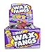 Wack O'Wax Cherry Flavored Halloween Wax Fangs, Box of 24