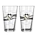 Boelter Brands NHL Pittsburgh Penguins Satin Etch Pint, 16-Ounce, 2-Pack