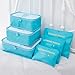 HongyuTing 6Pcs Waterproof Clothes Packing Cubes Travel Luggage Organizer Bag