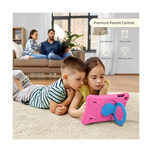 10.1 inch Kids Tablet AWOW Tablet PC for Kids, Android 10 Go Quad Core, 32GB Rom, iWawa Pre-Installed with Kids-Proof…