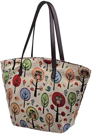 Lt Tribe Beach Bags Canvas Shopping Travel Tote Bags Picnic Bags Handbags for Women (Multicolored 2)