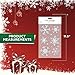 Amscan 3 Pack Snowflake Glitter Gel Cling 16 Count | Christmas Holiday Party Decoration