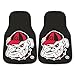 FANMATS 5875 Georgia Bulldogs Front 2-Piece Team Logo Carpet Car Mat Set, Front Row Automotive Floor Mats, Non-Slip Backing, Team Colors - 