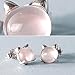 Acxico Lovely Cute Opals Little Cat Stud Earrings