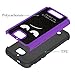 CoolPad Defiant Case, OEAGO [Shockproof] Hybrid Dual Layer Defender Protective Case Cover for CoolPad Defiant Phone/CoolPad 3632A - Don't Touch My Phone (Purple)