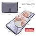 ISAMANNER Portable Changing Pad, Lightweight Travel Station Kit for Baby Diapering, Diaper Changing Mat, Grey, Polyurethane Laminate (PUL) Mat