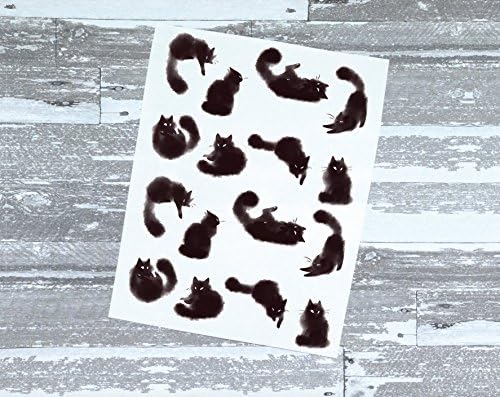 Black Cat Vinyl Decals for Tumblers, Laptops, and more