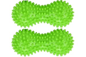 Therapist's Choice® Pack of 2 Soft Spiky Massage Peanut Balls, Stress Reflexology, Porcupine Sensory Peanut Ball Set