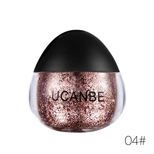 Glitter Eyeshadow Shimmer Pigment Loose Powder, Bolayu Beauty Makeup Eye Shadow (D)
