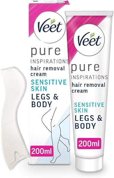 Veet Pure Sensitive Hair Removal Cream 200 ml with Shea Butter